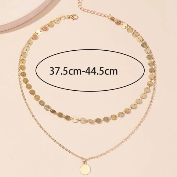 Doble Layered Necklace Golden - Picture 4 of 6